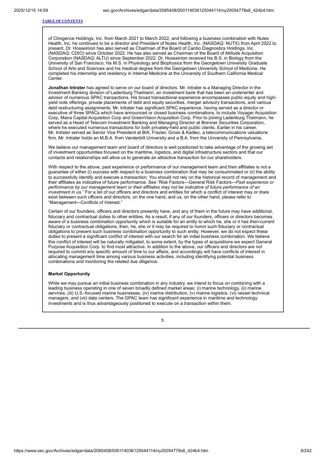 General Purpose Acquisition Corp.美股纳斯达克IPO上市招股说明书_第9页