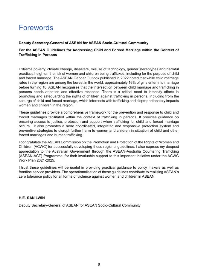 ASEAN东盟：2025年关于在贩运人口背景下解决童婚和强迫婚姻问题的指导方针报告（英文版）_第8页