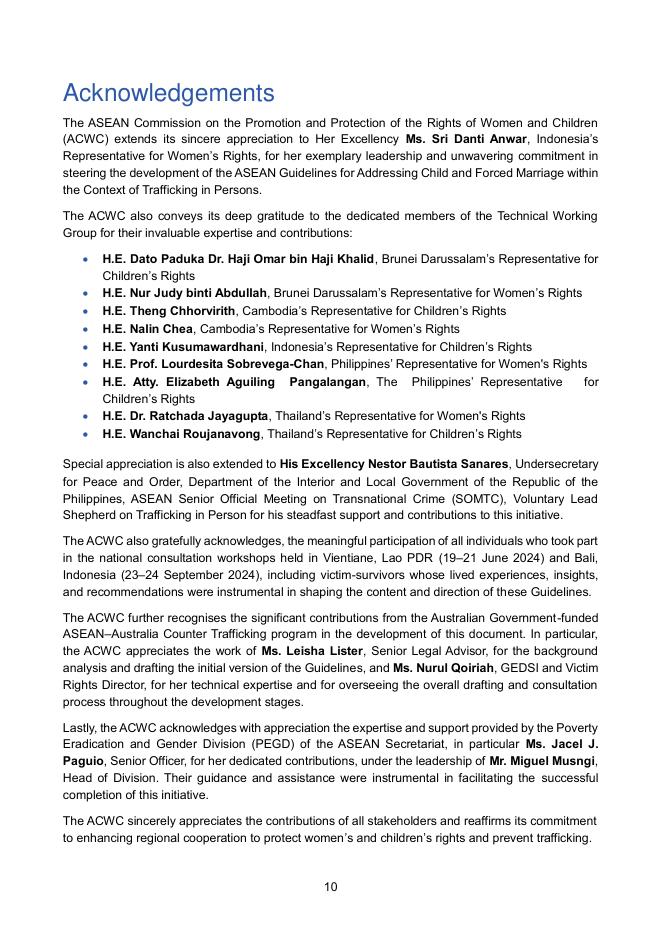ASEAN东盟：2025年关于在贩运人口背景下解决童婚和强迫婚姻问题的指导方针报告（英文版）_第10页