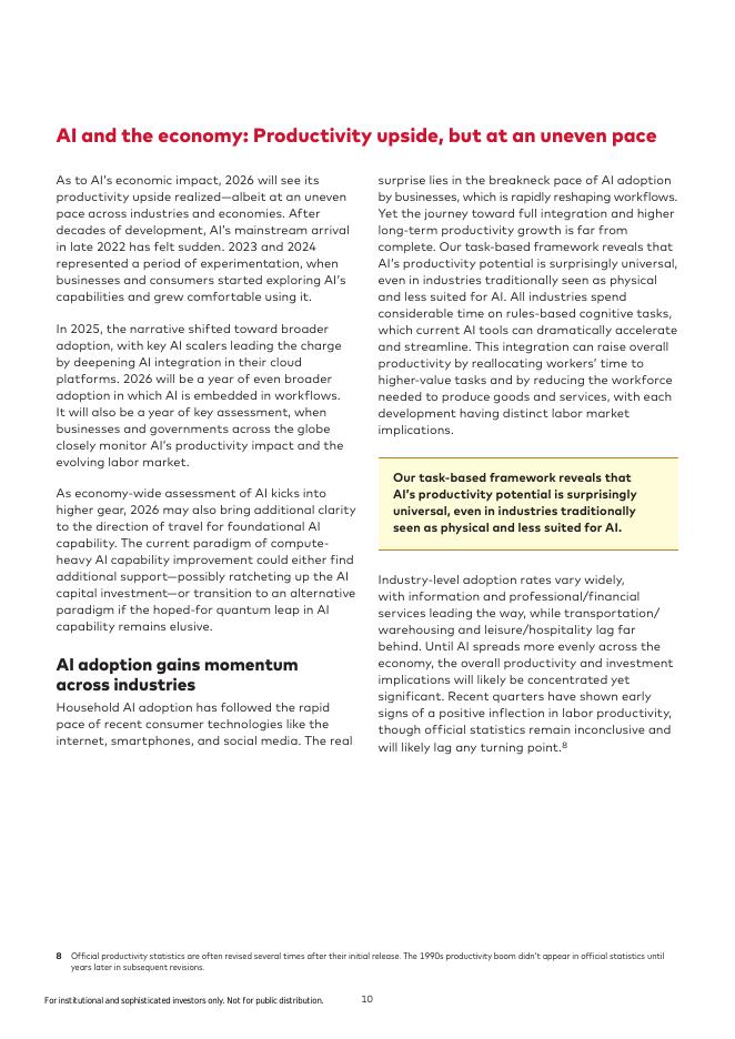 锋集团：2026年全球经济和市场展望报告：AI非理性繁荣：经济上行股市下行（英文版）_第10页