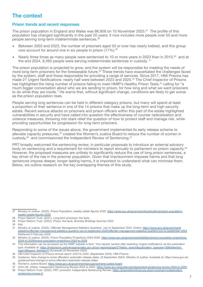 监狱改革基金会：2025年希望的尺度？目标、意义和满足如何减轻长期监禁的伤害报告（英文版）_第10页