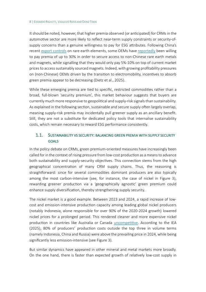 欧洲政策研究中心（CEPS）：2025年让绿色溢价发挥作用：关键原材料的政策路径报告（英文版）_第10页