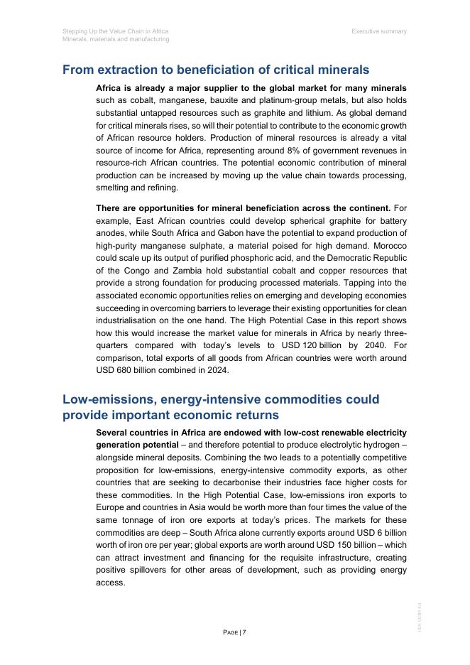 IEA国际能源署 ：2025年提升非洲价值链：矿产、材料和制造业报告（英文版）_第7页