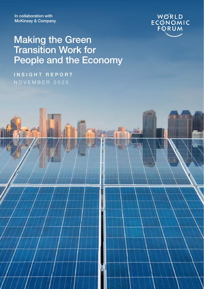 世界经济论坛：2025年推动绿色转型，为人民和经济造福报告（英文版）海报