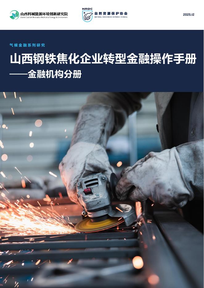 自然资源保护协会：2025年山西钢铁焦化企业转型金融操作手册-金融机构分册海报