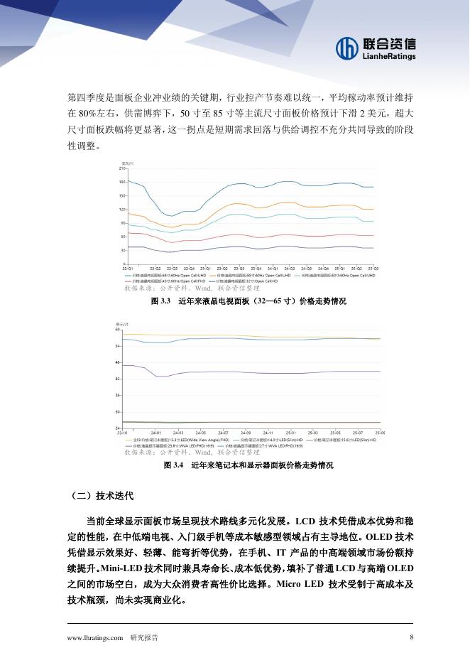 联合资信：2025年新一轮上升周期下面板行业信用风险研究报告_第8页