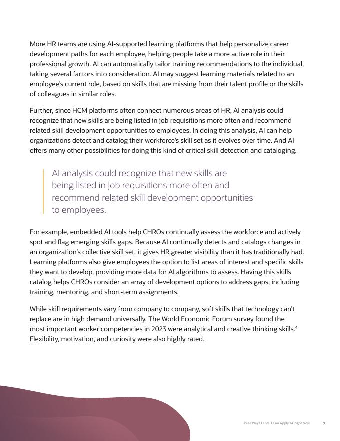 Oracle：2024年首席人力资源官立即可采用AI的三种方式报告（英文版）_第7页