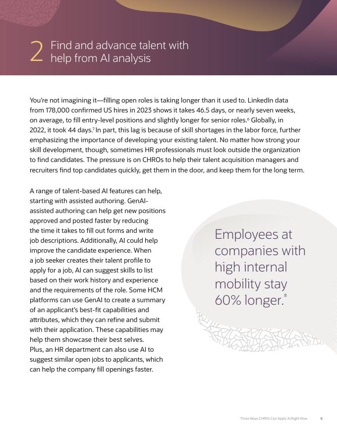 Oracle：2024年首席人力资源官立即可采用AI的三种方式报告（英文版）_第9页