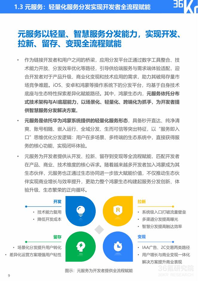 36Kr：2025年服务分发创新实践：鸿蒙元服务研究报告_第9页
