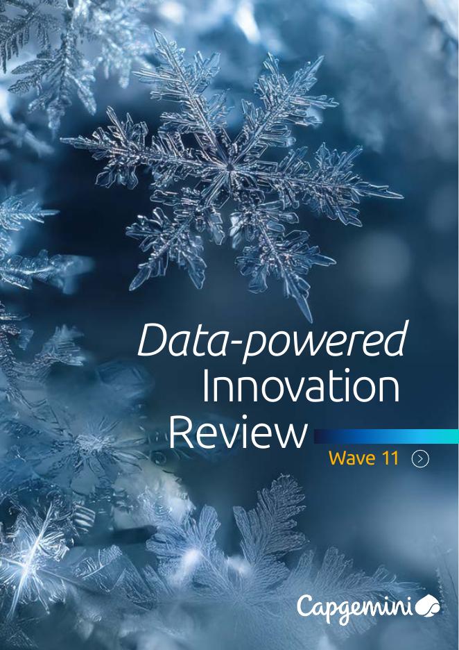 凯捷Capgemini：2025年数据驱动的创新综述报告-第十一波（英文版）海报