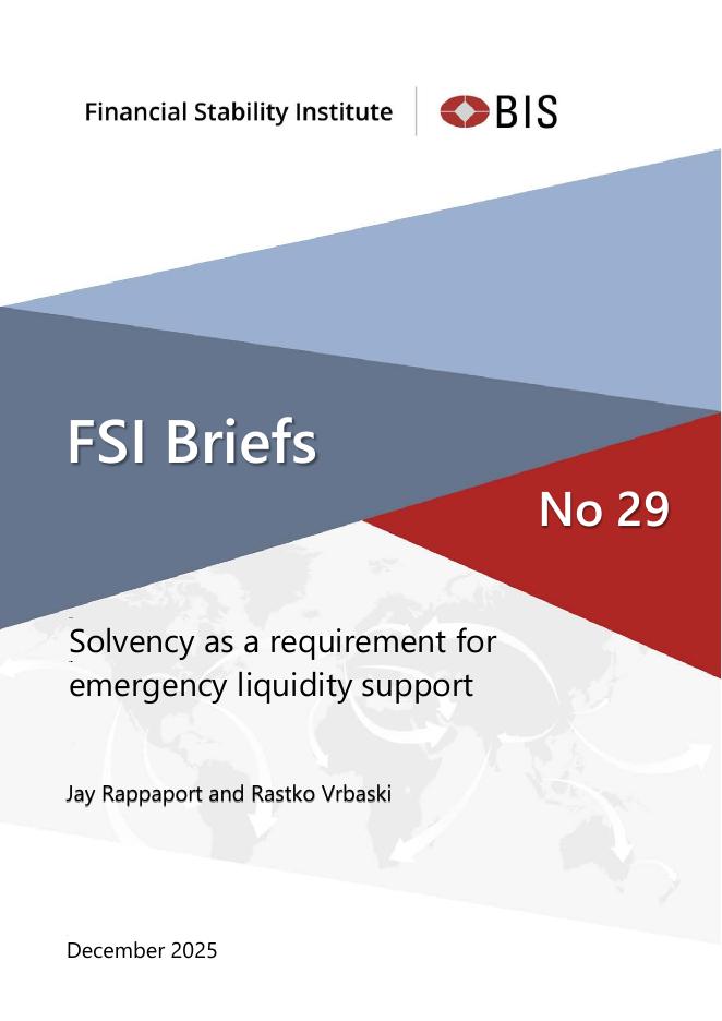 国际清算银行：偿付能力作为紧急流动性支持的要求（英文版）