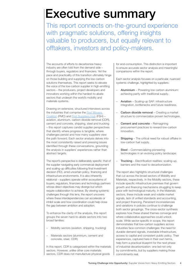 世界经济论坛：2025年化挑战为机遇：来自重排放行业的供应商声音报告（英文版）_第4页