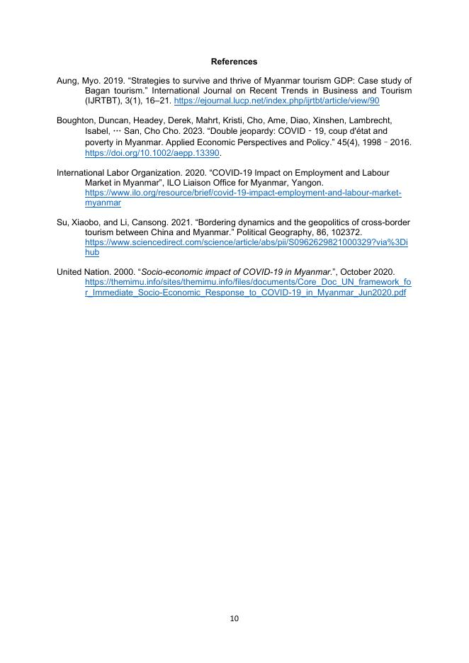 AMRO：2025年缅甸旅游业：近期发展、前景及未来挑战报告（英文版）_第10页