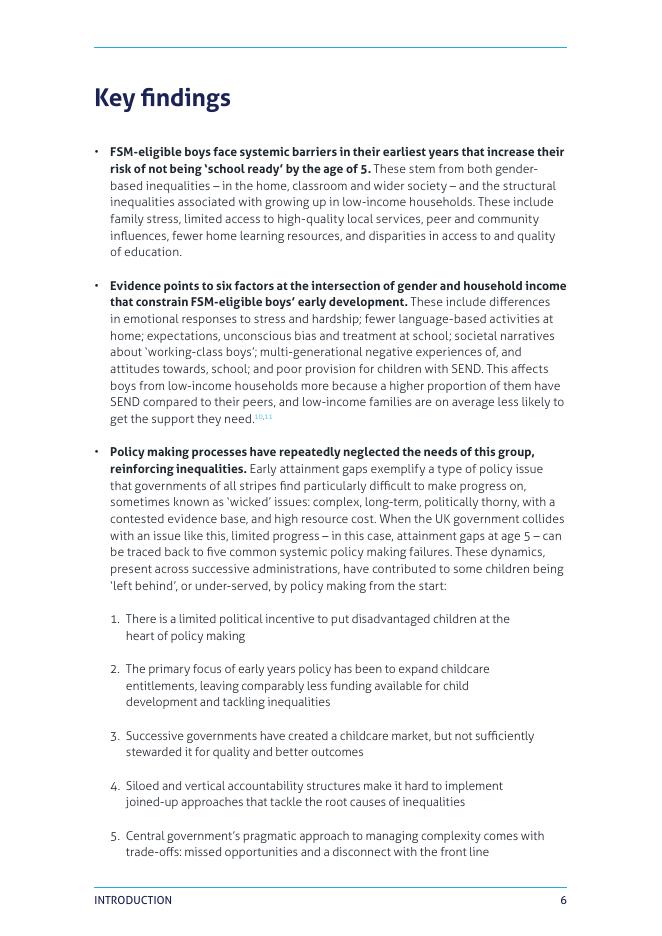 政府研究所：2025年低收入家庭男孩在5岁及以后所面临的机遇差距报告（英文版）_第6页