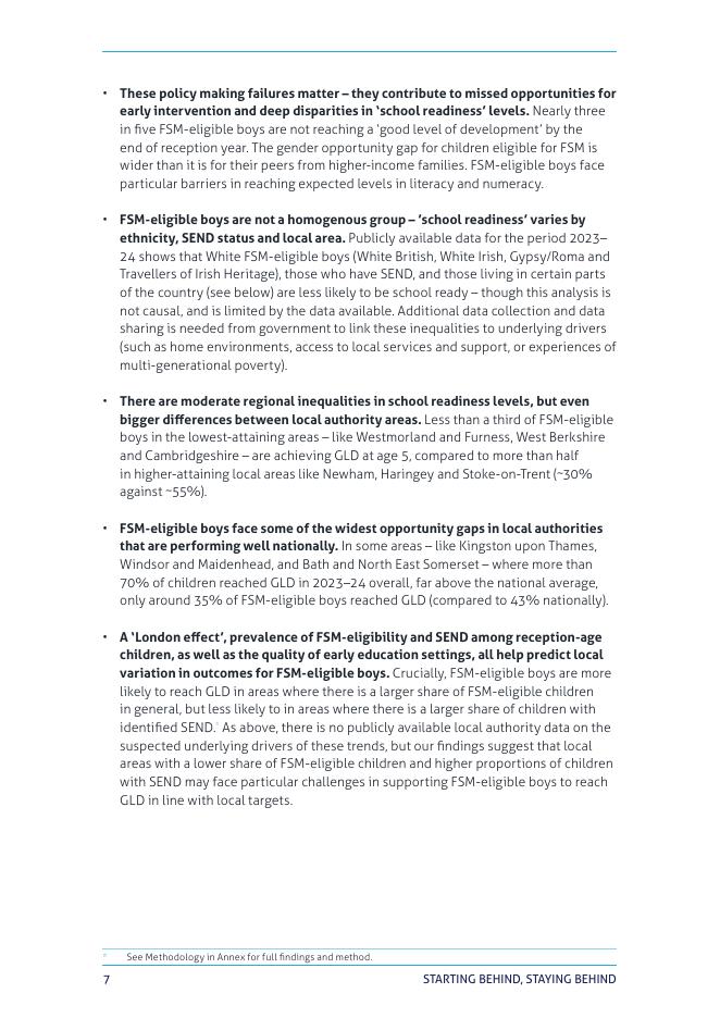 政府研究所：2025年低收入家庭男孩在5岁及以后所面临的机遇差距报告（英文版）_第7页