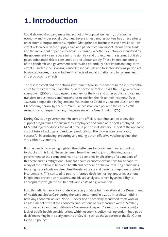 政府研究所：2025年结合流行病学和经济学模型：政府如何更好地为未来的流行病做准备？（英文版）_第6页