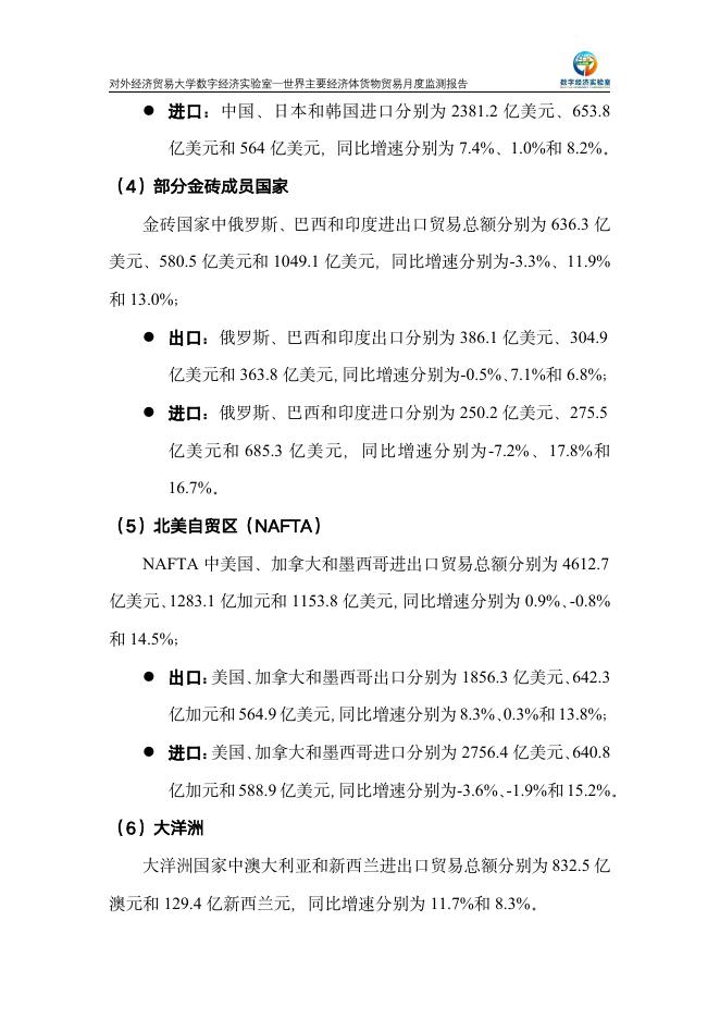 对外经济贸易大学：世界主要经济体货物贸易月度监测报告（2025年1-9月）_第4页