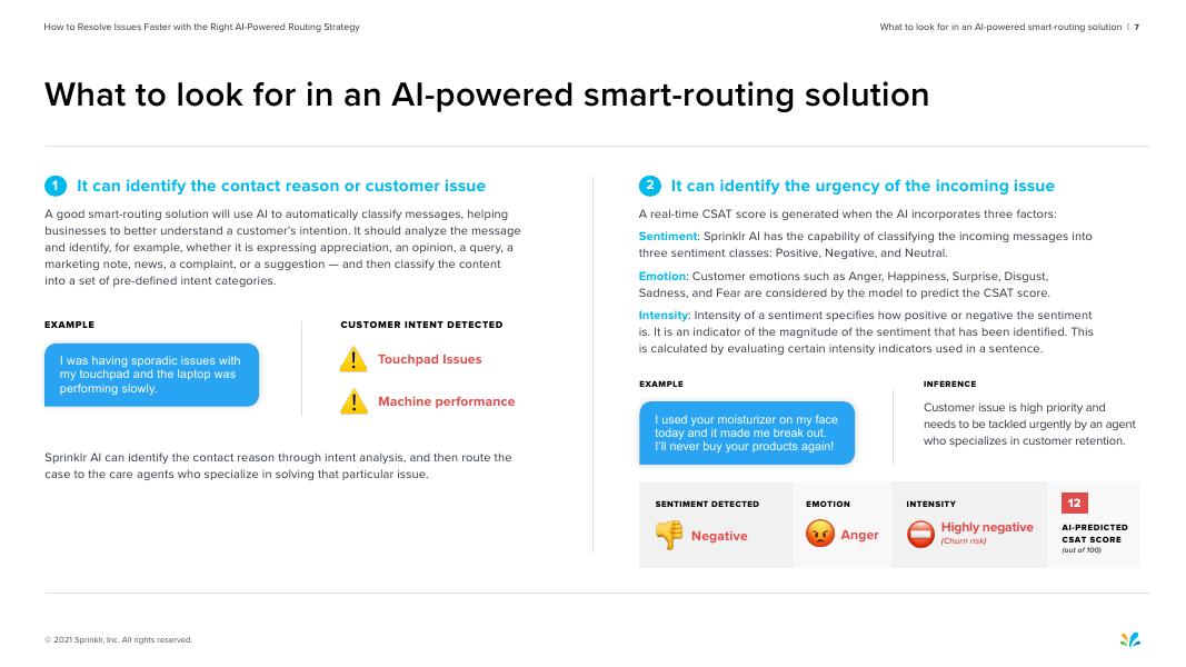 Sprinklr：2022年如何通过正确的AI驱动路由策略更快地解决这些问题报告（英文版）_第7页