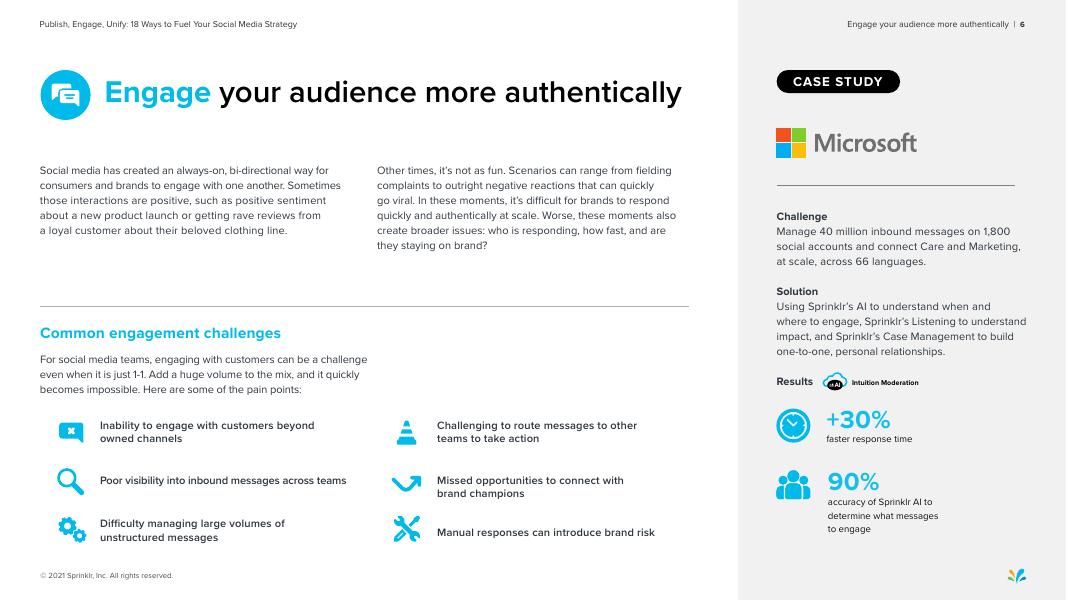 Sprinklr：2021年发布、参与、统一报告：18种方法为您的社交媒体策略加油（英文版）_第6页