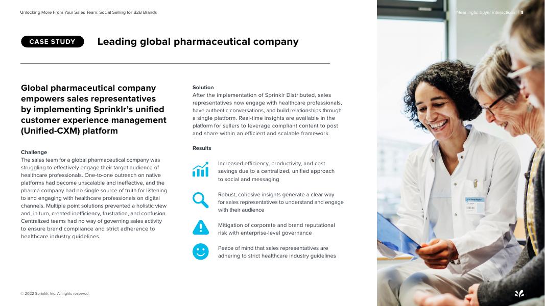 Sprinklr：2022年从你的销售团队中获得更多：B2B品牌的社交销售报告（英文版）_第8页