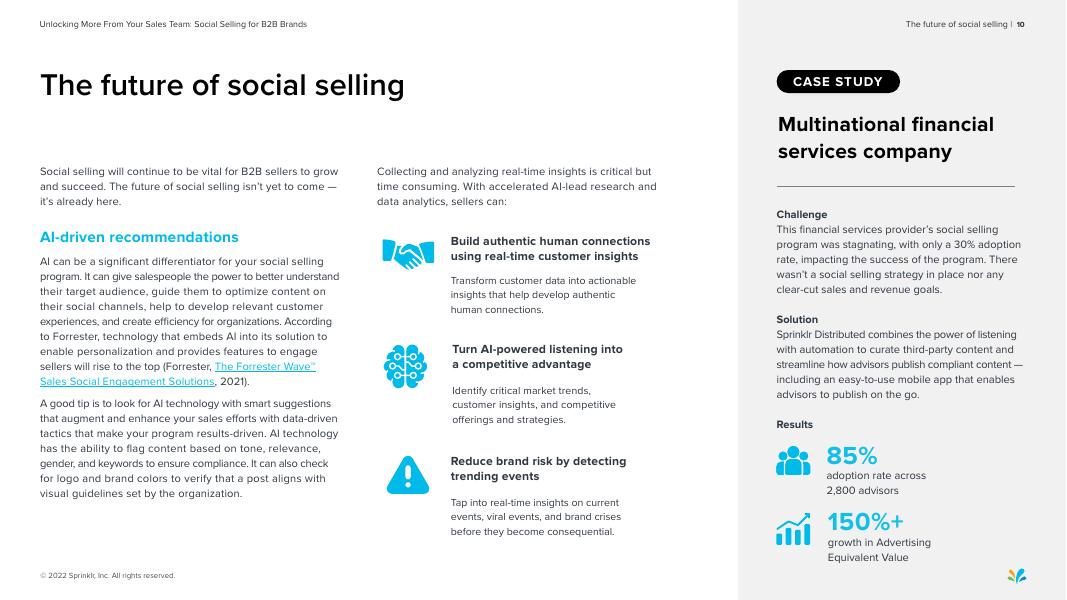 Sprinklr：2022年从你的销售团队中获得更多：B2B品牌的社交销售报告（英文版）_第10页