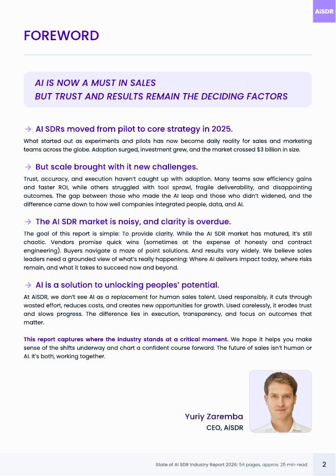 AiSDR：2026年AI SDR（销售开发代表）行业状况报告（英文版）_第2页