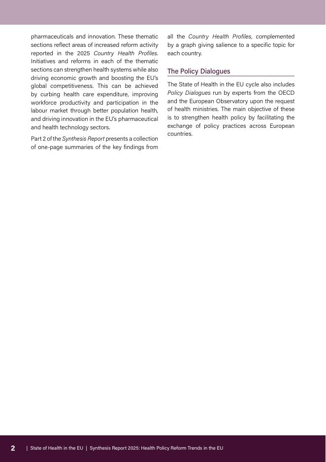 欧盟委员会：2025年欧盟健康状况综合报告：欧盟卫生政策改革趋势（英文版）_第10页