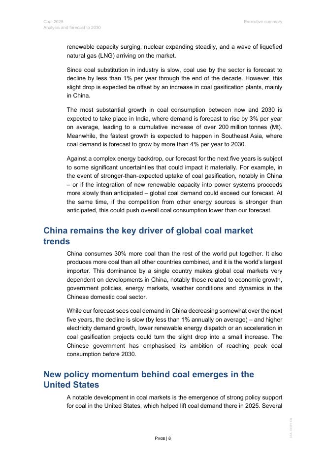 IEA国际能源署：煤炭2025-分析和预测至2030报告（英文版）_第8页