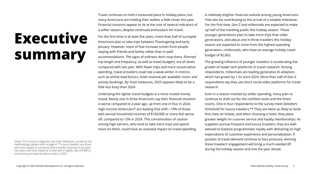德勤：2025年假日旅行调查报告（英文版）_第5页