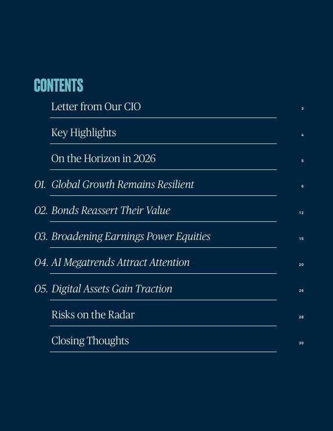 BNY Mellon纽约梅隆银行：2026年全球经济与投资展望报告：创新驱动机遇（英文版）_第2页