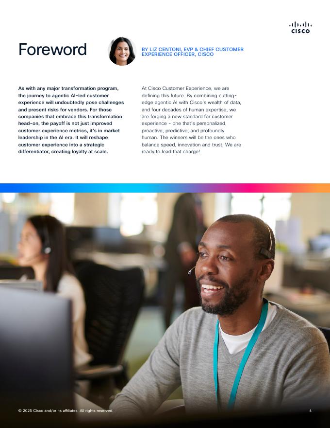 CISCO：2025年奔向代理式未来：代理式AI将如何变革客户体验报告（英文版）_第4页