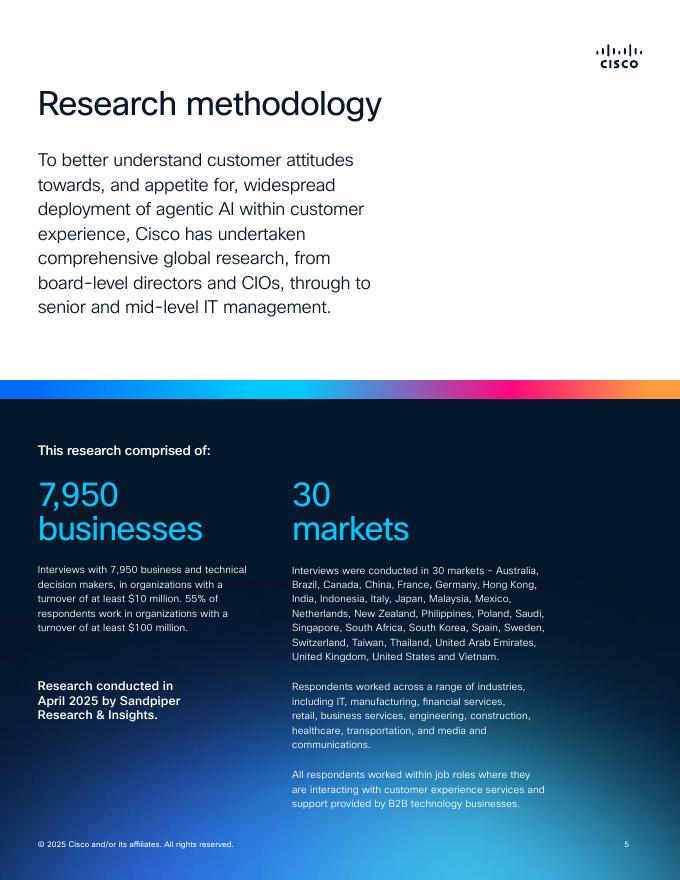 CISCO：2025年奔向代理式未来：代理式AI将如何变革客户体验报告（英文版）_第5页