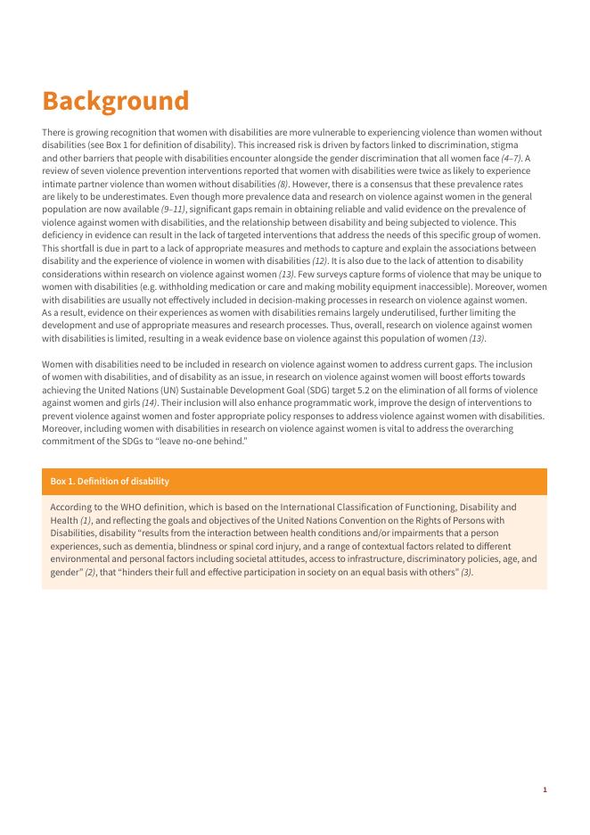 WHO世界卫生组织：2025年支持残障女性参与女性暴力研究的清单报告（英文版）_第7页