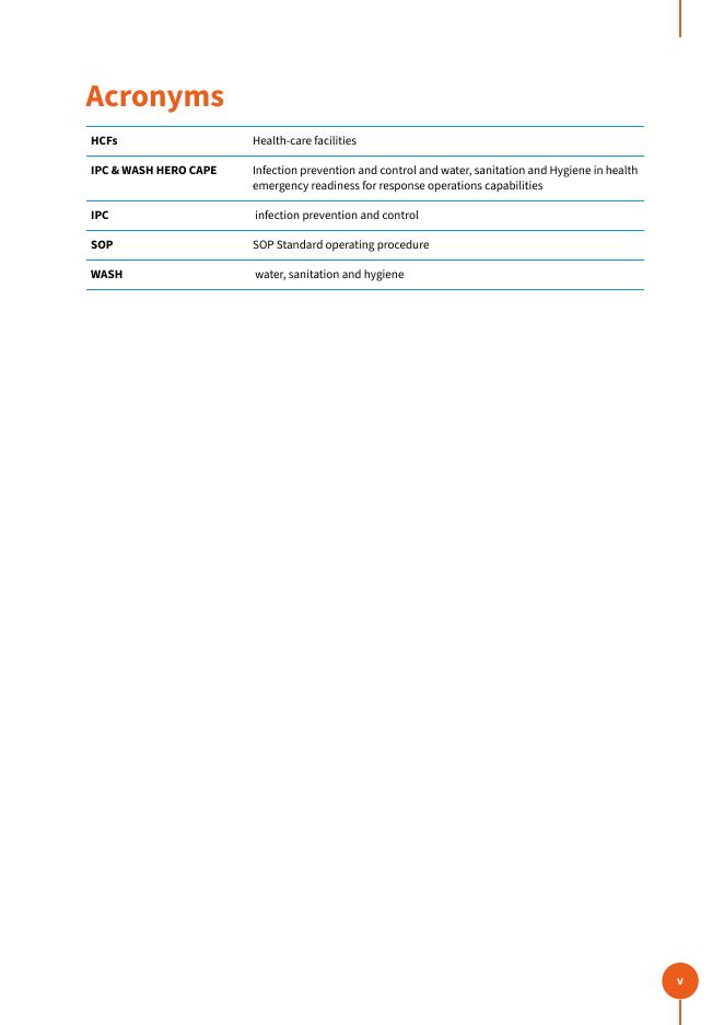 WHO世界卫生组织：2025年感染预防与控制及健康紧急情况下的水、卫生设施与卫生应对行动能力报告：用户指南和检查清单（英文版）_第6页