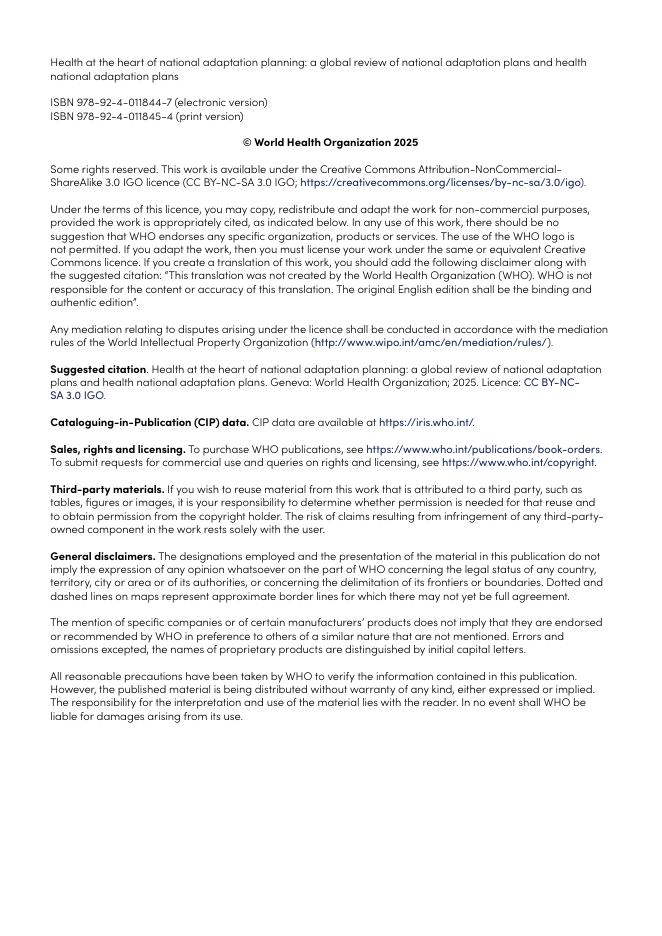 WHO世界卫生组织：2025年健康是国家适应计划的核心：国家适应计划和健康国家适应计划的全球审查报告（英文版）_第4页