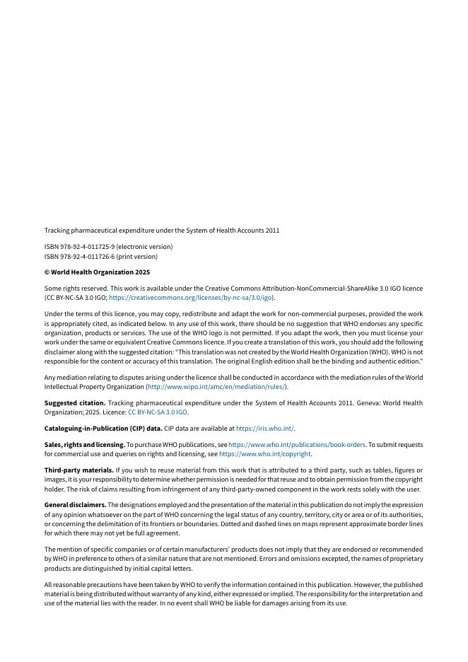WHO世界卫生组织：在2011年卫生统计系统下跟踪药品支出报告（英文版）_第4页