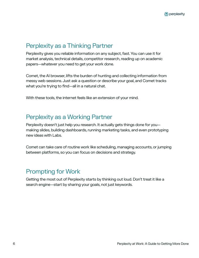 Perplexity：2025年工作效能实战指南：AI时代效率倍增全攻略报告（英文版）_第6页