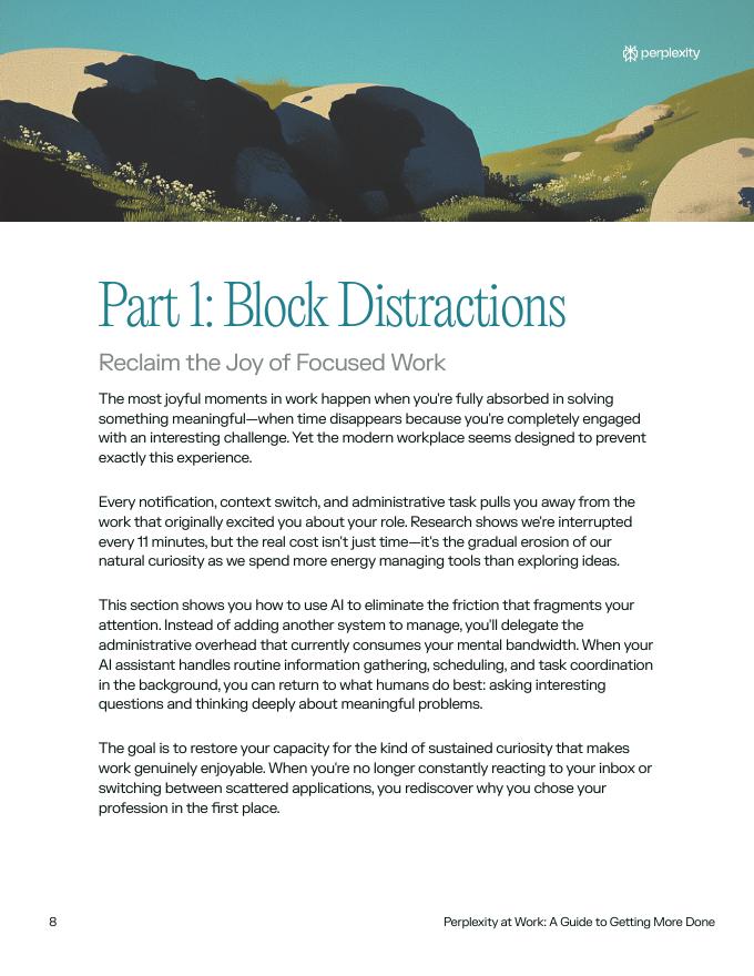 Perplexity：2025年工作效能实战指南：AI时代效率倍增全攻略报告（英文版）_第8页