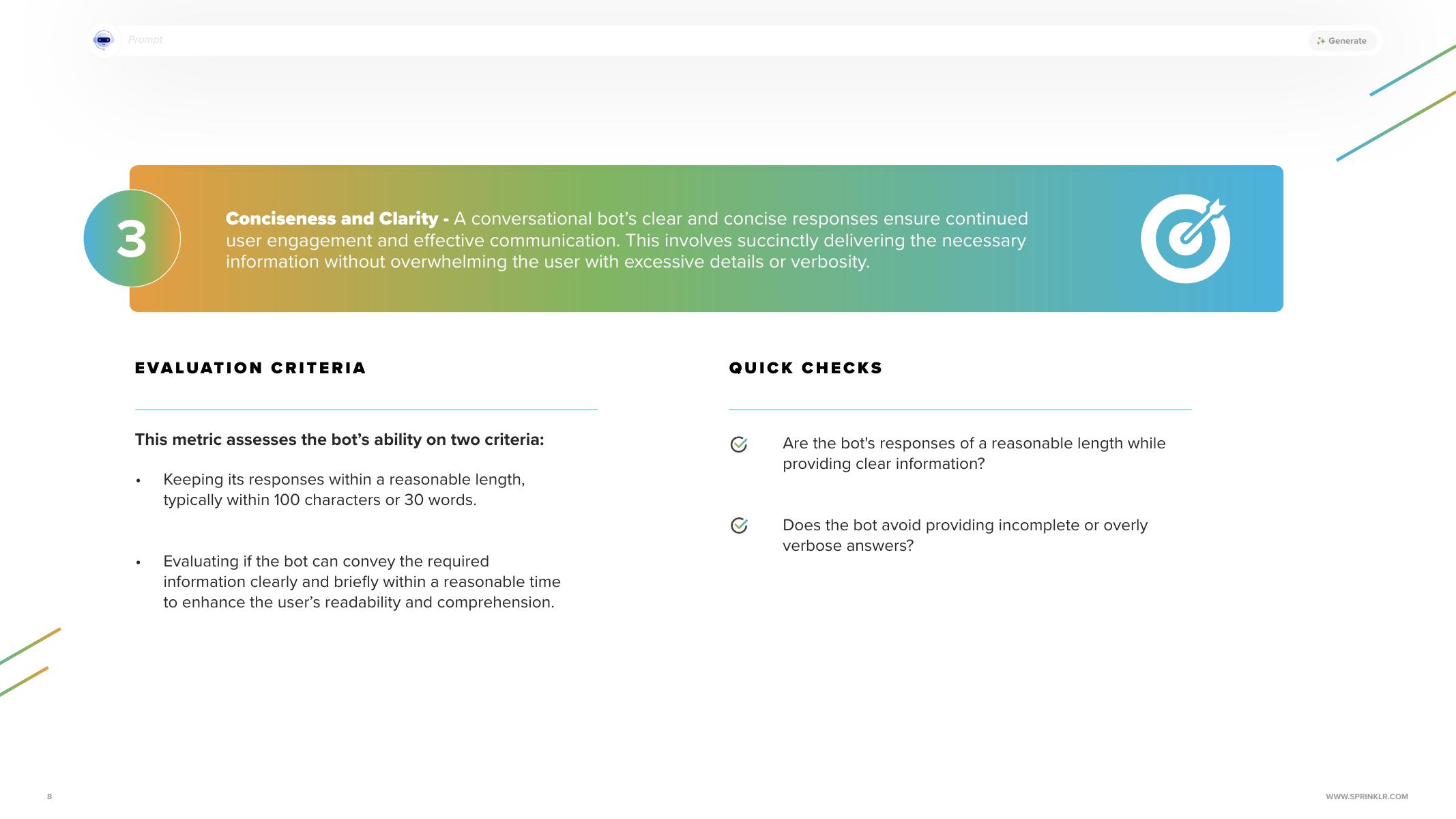 Sprinklr：2024年如何评估生成式人工智能驱动的机器人报告（英文版）_第8页