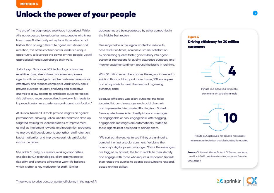 Sprinklr：2024年在人工智能时代提升呼叫中心效率的三种方法报告（英文版）_第6页