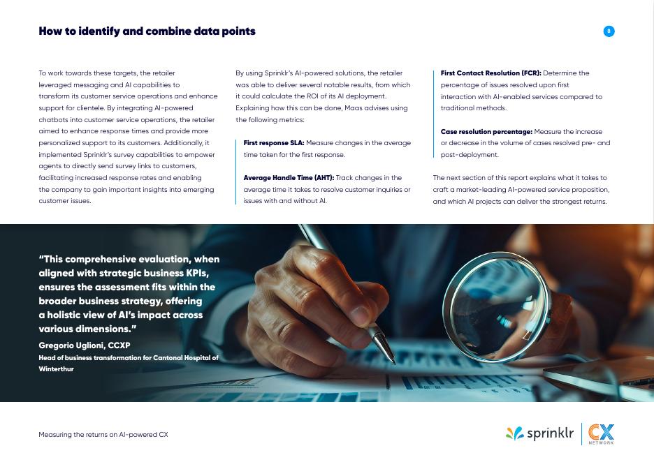 Sprinklr：2024年测量欧洲人工智能驱动的客户体验的回报报告（英文版）_第8页