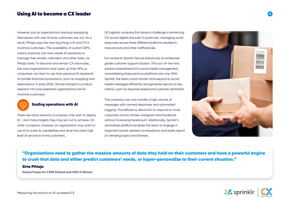Sprinklr：2024年测量欧洲人工智能驱动的客户体验的回报报告（英文版）_第10页