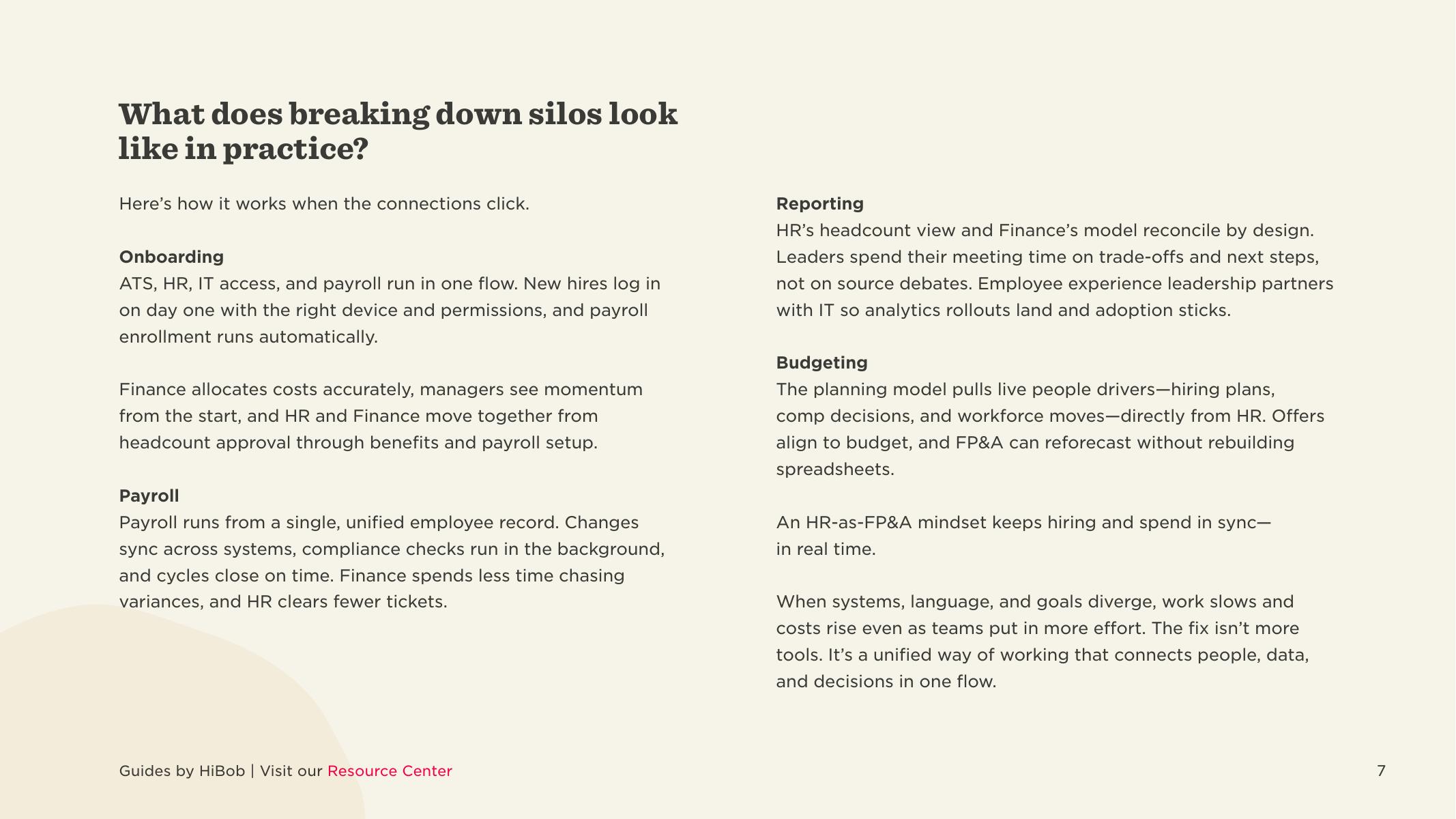 HiBob：2025年打破孤岛：统一人力资源、财务、IT和财务规划与分析报告（英文版）_第7页