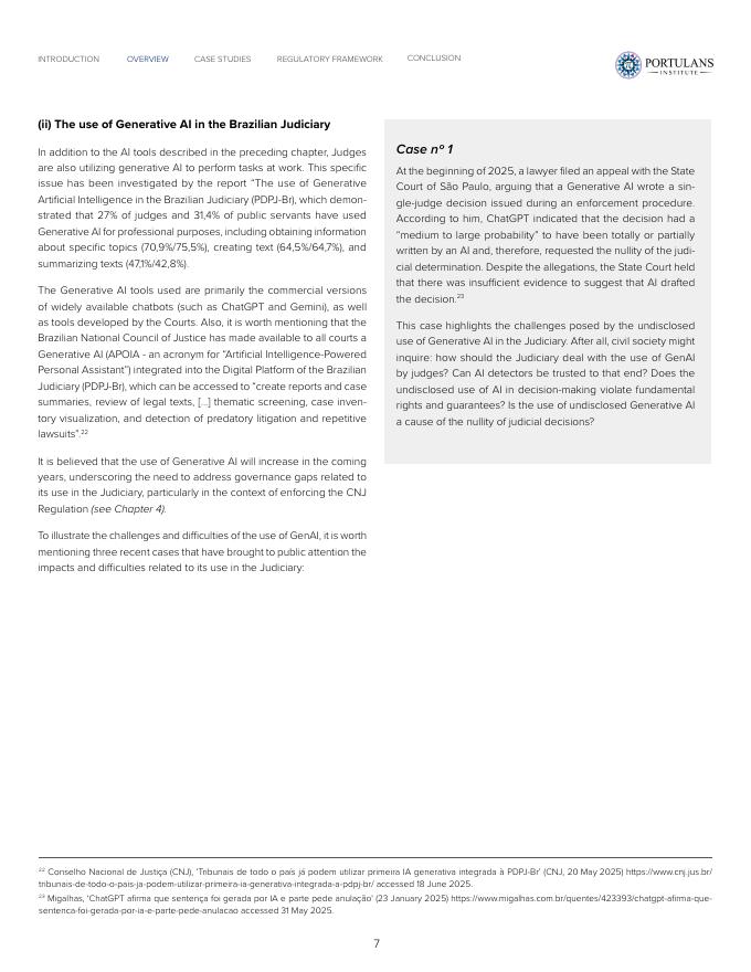 Portulans Institute波图兰研究所：2025年巴西法院中的人工智能案例研究报告（英文版）_第7页