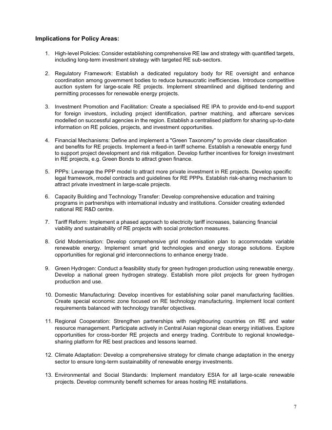欧盟委员会：2025年中亚-土库曼斯坦可再生能源投资生态系统政策简报（英文版）_第8页