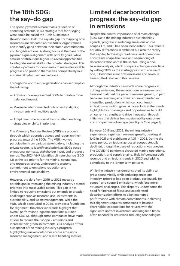 UNIFI&科尔尼：2025年将可持续发展深植于南非矿业：弥合战略与执行鸿沟研究报告（英文版）_第10页