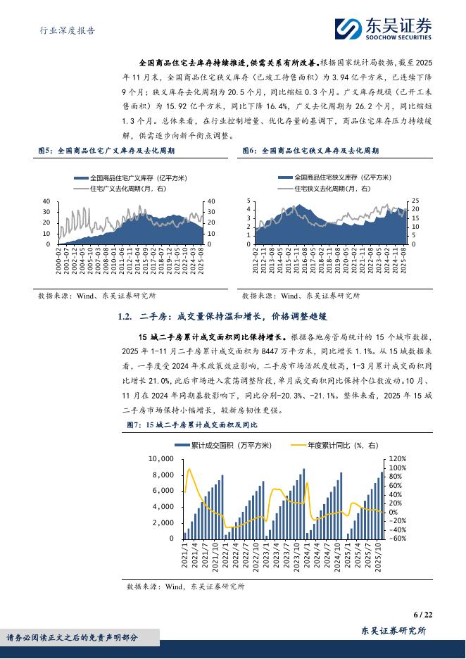 东吴证券：2026年房地产行业年度策略：市场逐步探底向稳，龙头房企率先修复_第6页