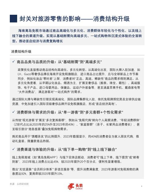 头豹研究院：旅游零售升级：封关背景下的海南旅游零售产业新格局_第8页