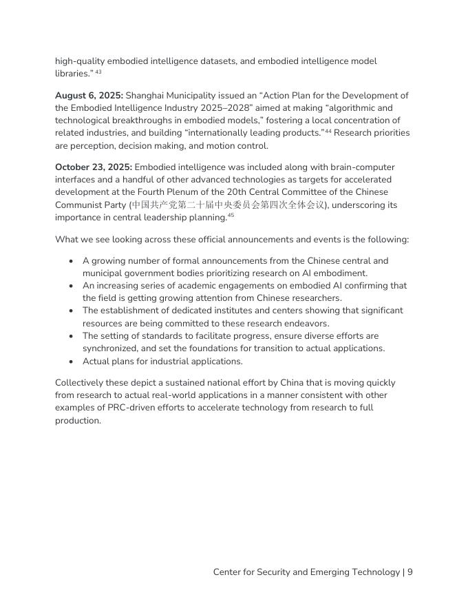 CSET：2025年中国的具身人工智能：通向通用人工智能的道路报告（英文版）_第10页