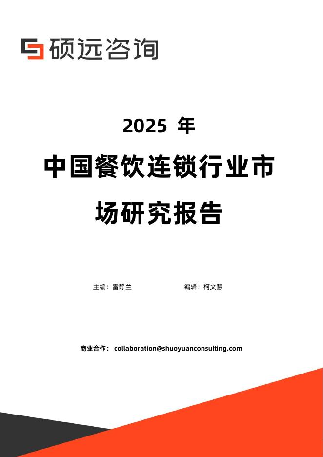 硕远咨询：2025年中国餐饮连锁行业市场研究报告海报